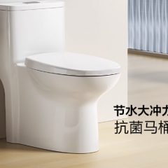九牧卫浴马桶家用坐便器虹吸式大冲力小户型轻智能卫生间普通抽水 一体式智能坐便器 白色/陶瓷白 功能类